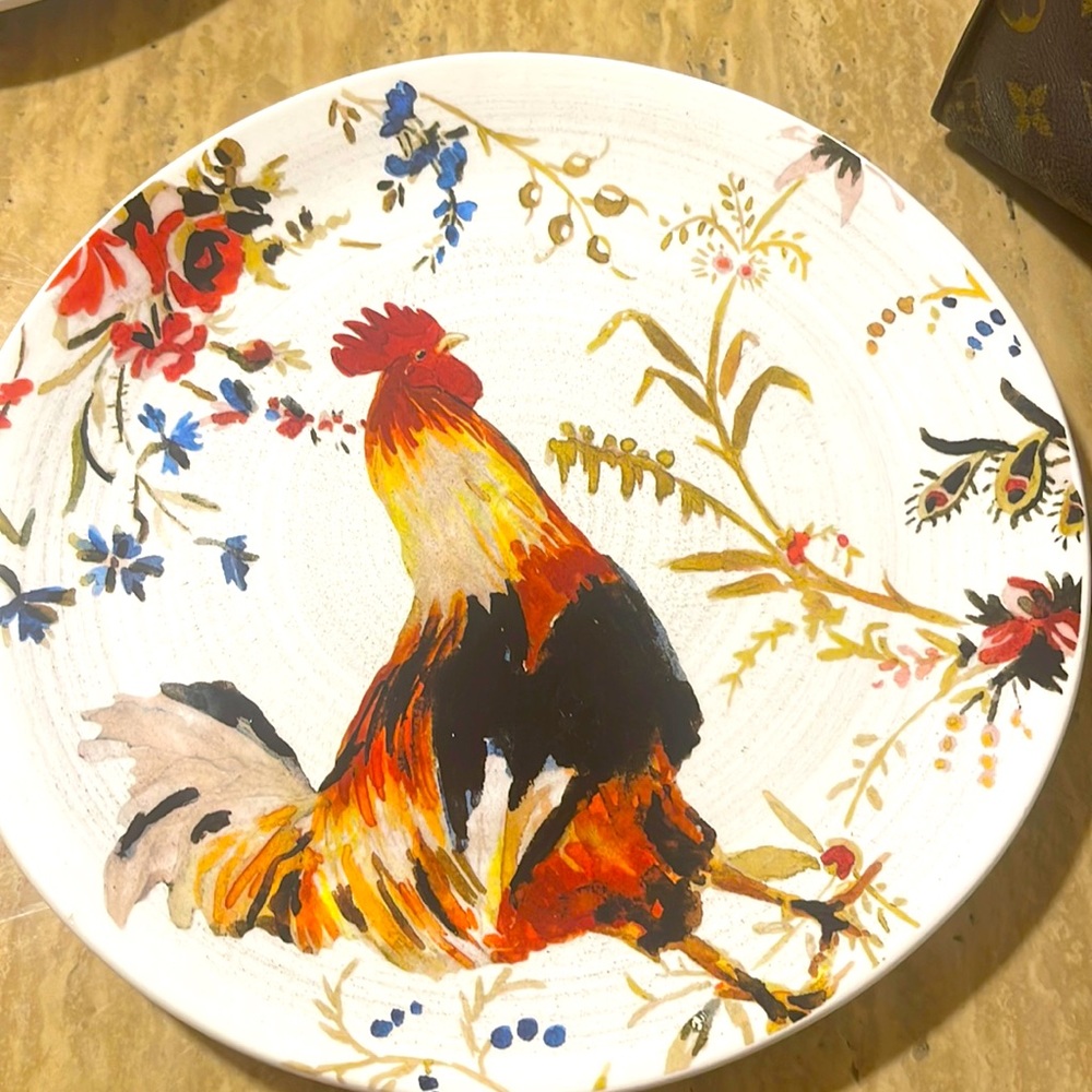 Williams- Sonoma Rooster Plate 2008